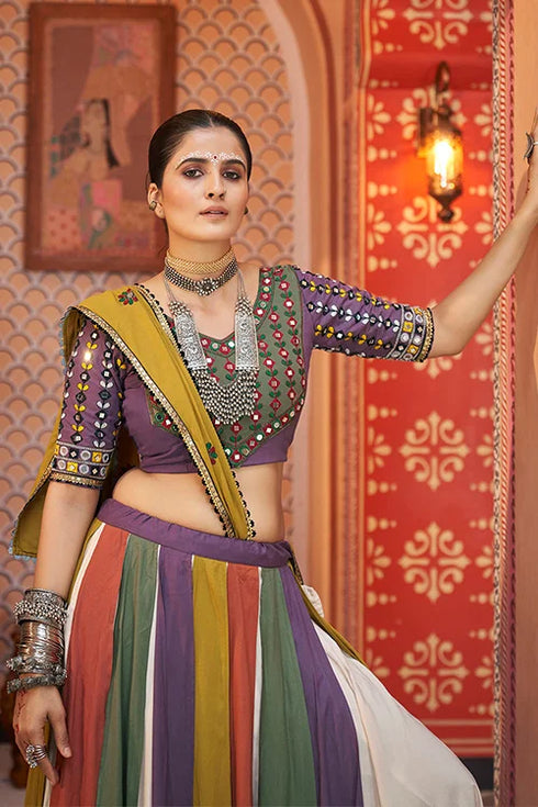 Shubhkala Exclusive Designer Colorful Navratri Special Chaniya Choli